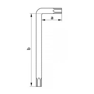 Yato T15 Long Length Torx Allen Keys, YT-5825