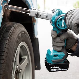 Makita 18V LXT BL 533 mm (21") Cordless Belt Sander with Rapid Charger & 2 Pcs 5.0Ah Batteries, DBS180RTJ