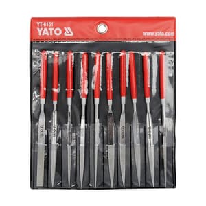Yato 4 x 50 x 160 mm Diamond Needle File Set (Pack Of 10 Pcs), YT-6151