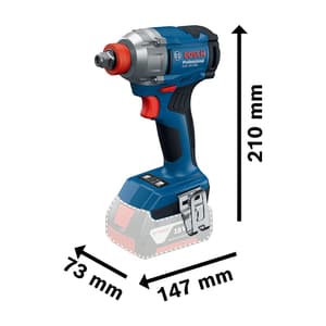 Bosch 18V Brushless Professional Cordless Impact Driver + Wrench, GDX 18V-285 Solo