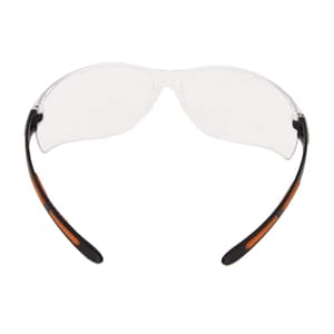 Black+Decker UV Protected Wrap Around Safety Spectacle With Inbuild Beveled Edges & Orange Temple Ends, BXPE0505IN