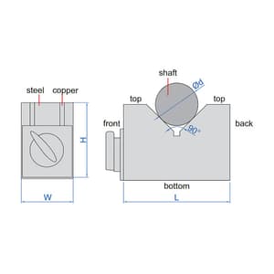 Insize 150 x 50 x 100 mm Magnetic V - Block Set (Pack of 2 Pcs), 6891-3