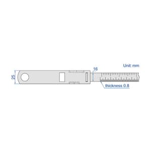 Insize 150 - 950 mm Circumference Meter (Economic Type), 7114-950