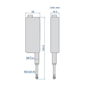 Insize 0 - 12.5 mm High Precision Digital Linear Gauge, 7130-10L