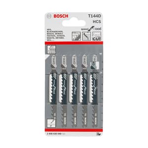 Bosch 100 mm Jigsaw Blades Speed for Wood (T 144 D), 2 608 630 040