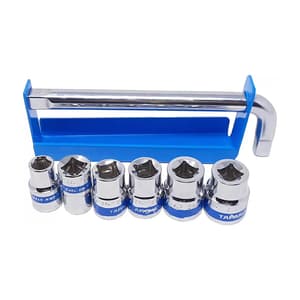Taparia 7 Pcs 1/2 Inch Sq. Drive BiHexagonal Socket Set (6PT), S-31MXL