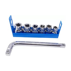 Taparia 7 Pcs 1/2 Inch Sq. Drive BiHexagonal Socket Set (6PT), S-31MXL