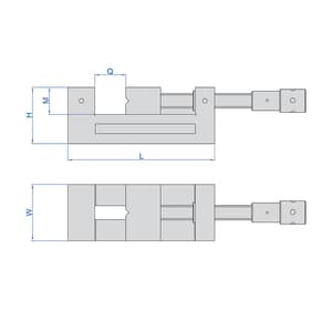 Insize 0 - 102 mm Precision Vice, 6520-1021