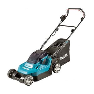 Makita 18V X2 (36V) LXT Li-Ion 38 cm (15") Cordless Lawn Mower with Rapid Charger & 2 Pcs 4.0Ah Batteries, DLM382CM2