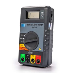 Motwane 3-1/2 Digit / 1999 Count Digital Earth Tester with Kit, DET-20