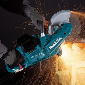 Makita 18V X2 (36V) LXT BL 230 mm Cordless Power Cutter (Electric Brake) with Rapid Charger & 2 Pcs 5.0Ah Batteries, DCE090T2X1
