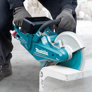 Makita 18V X2 (36V) LXT BL 230 mm Cordless Power Cutter (Electric Brake) with Rapid Charger & 2 Pcs 5.0Ah Batteries, DCE090T2X1