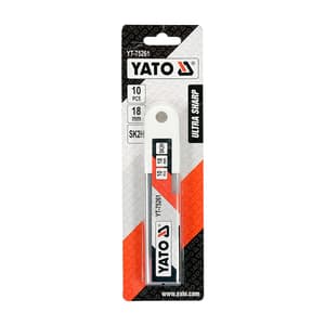 Yato 18 mm Ultra Sharp Spare Blade (Pack of 10 Pcs), YT-75261