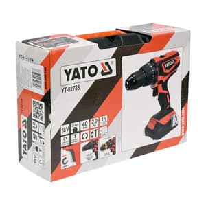 Yato 18V / 2.0 Ah / 13mm Li-ion Impact Drill Driver (Cordless), YT-82788