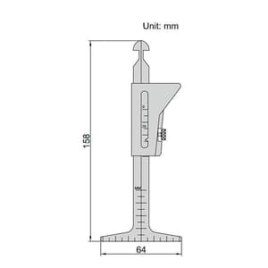 Insize 0 - 45 mm Pipe Welding Gauge, 4839-1