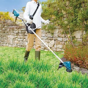 Makita 18V LXT BL Cordless 3-Speed Grass Trimmer with Bike Handle (Bare Tool), DUR190UZX1