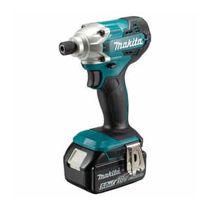 Makita 18V LXT Li-Ion 155 Nm Cordless Impact Driver with Rapid Charger & 2 Pcs 3.0Ah Batteries, DTD156SFE