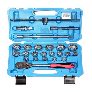 Taparia 24 Pcs 1/2 Inch Sq. Drive Hexagonal Socket Set (12PT), BMS 15HXL