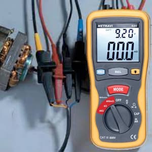 Metravi 0.1mOhm - 40 Ohm /  AC/DC Current Tester Milli Ohms Meter With Kelvin (4-Wire System), 52C