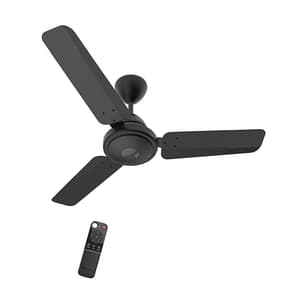 Atomberg Efficio 900 mm Energy Efficient Ceiling Fan With BLDC Motor & Remote (Matt Black)