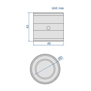 Insize 10X Measuring Magnifier with Illumination, 7527-D1