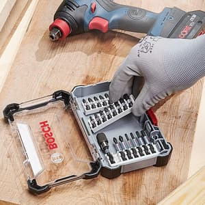 Bosch 44 Pcs Pick & Click Extra Hard Screwdriver Bits, 2 608 522 421
