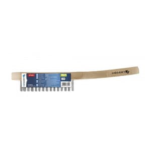 Hogert 4 Rows Stainless Steel Wire Brush with Wooden Handle, HT3B624
