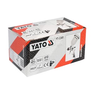 Yato 0.6 Ltr / 1.5mm Spray Gun With Fluid Cup Hvlp, YT-2341