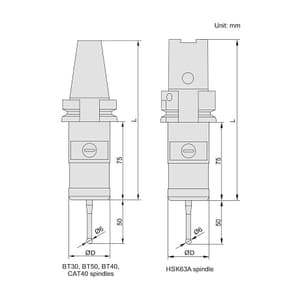 Insize 149 mm Optical Transmission Probe For CNC Machine Tool, 9407-5