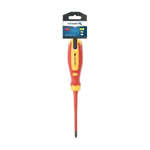 Hogert PH1 x 100 mm Blade Length Insulated Phillips Screwdriver (VDE), HT1S965