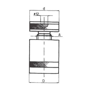 Apex 70 - 100 mm Screw Jack with Steel Body (Flat Support), 911-3