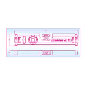 Taparia 90 cm / 900 mm Spirit Level with Magnet (1.0 mm Accuracy), SLM 1036