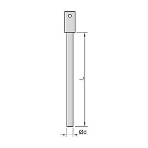 Insize 2.550 mm Dia. Carbide 3-Wires, 7394-76A