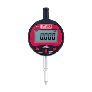 Baker 12.5 mm / 0.5 inch Value Line Plunger Type Digital Dial Gauge, V1P