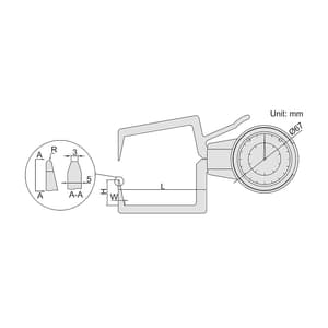 Insize 10 - 30 mm External Dial Caliper Gauge, 2333-301