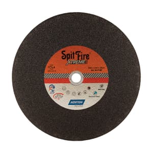 Norton Spitfire Xtreme 355 x 2.8 x 25.4 mm Single Net Metal / Inox Chopsaw Wheel (Pack Of 25 Pcs), XM154