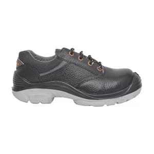 Hillson ISI Marked Double Density Buff Leather Nucleus Safety Shoes - Steel Toe (Black)