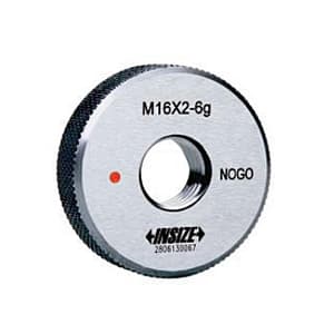 Insize 7 Pcs Metric Thread Ring Gauges Set (NoGo Series), 4120-S7N