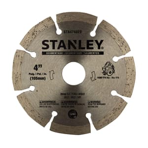Stanley 4 inch / 110 mm Segmented Diamond Blade For Tile Cutting, STA47402B-AE-IN