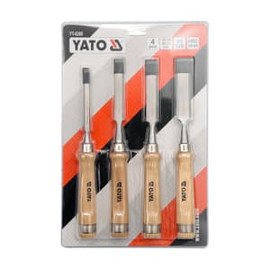 Yato 280 mm & 300 mm Length - 4 Pcs Wood Chisel Sets, YT-6260