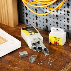 Stanley 12 mm 1/2 Inch Light Duty Staples A-Type (Pack of 1000 Pcs), 1-TRA208T