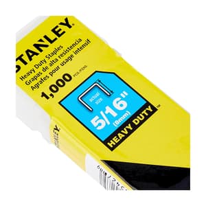 Stanley 14 mm 9/16 Inch Heavy Duty Staples G-Type (Pack of 1000 Pcs), 1-TRA709T