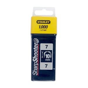 Stanley 14 mm 9/16 Inch Heavy Duty Cable Tacker Staples (Pack of 1000 Pcs), 1CT109T