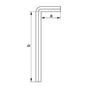 Yato 5.5 mm Long Hex Allen Keys, YT-57451