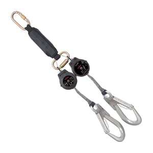Karam 1.8 Mtr Retractable Twin Lanyard With Shock Absorber, MIC12(136)