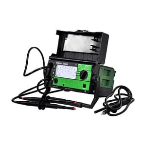 Rishabh 5000V / 100 MOhms Range High-voltage Insulation Tester For Crank & Main Operation with Rechargeable Battery, RISH INSU 5000AKMR