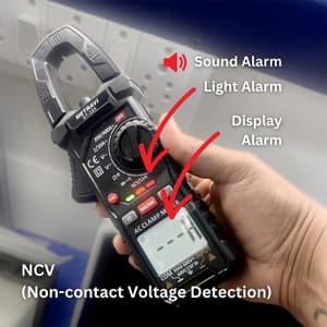 Metravi 2000 counts Digital TRMS AC Clamp Meter, DT-225