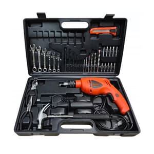 Black+Decker 13mm 550W Hammer Drill kit with 40 Pcs Accessories, HD560K