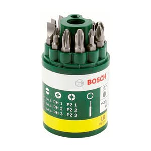Bosch 10 Pcs Promoline Screwdriver Bit Round Set, 2 607 019 454