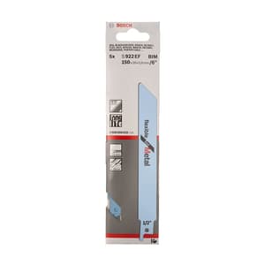 Bosch 150 mm Reciprocating Saw Blades Flexible For Metal (S 922 EF), 2 608 656 015